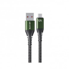 USB A - MICRO USB B ΚΑΛΩΔΙΟ 1m 6A ΜΑΥΡΟ RAYTHON SUPER FAST WDC-169m