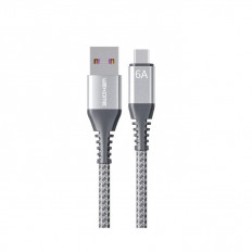 USB A - MICRO USB B ΚΑΛΩΔΙΟ 1m 6A ΑΣΗΜΙ RAYTHON SUPER FAST WDC-169m