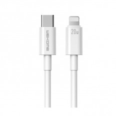 USB TYPE C ΑΡΣΕΝΙΚΟ - LIGHTNING ΑΡΣΕΝΙΚΟ ΚΑΛΩΔΙΟ 1m 20W WDC-154 ΛΕΥΚΟ