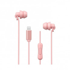 YB 02 ΑΚΟΥΣΤΙΚΑ HANDSFREE LIGHTNING 1.2m WK ΡΟΖ