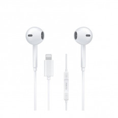Y 19 ΑΚΟΥΣΤΙΚΑ HANDSFREE LIGHTNING 1.2m WK ΛΕΥΚΑ