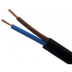2x0.75mm ΚΑΛΩΔΙΟ ΠΛΑΚΕ ΗΛΕΚΤΡΟΛΟΓΙΚΟ ΕΥΚΑΜΠΤΟ ΜΑΥΡΟ H03VVH2F