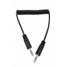 3.5mm STEREO ΑΡΣΕΝΙΚΟ - ΑΡΣΕΝΙΚΟ ΚΑΛΩΔΙΟ ΣΠΙΡΑΛ 1m