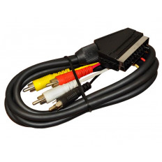 SCART ΑΡΣΕΝΙΚΟ - 4RCA ΑΡΣΕΝΙΚΑ ΚΑΛΩΔΙΟ 1.5m