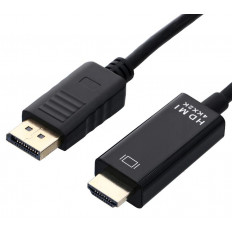 DISPLAYPORT ΑΡΣΕΝΙΚΟ - HDMI ΑΡΣΕΝΙΚΟ ΚΑΛΩΔΙΟ 1m