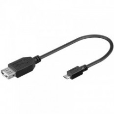 USB A ΘΗΛΥΚΟ - MICRO USB B ΑΡΣΕΝΙΚΟ ΚΑΛΩΔΙΟ OTG 0.2m
