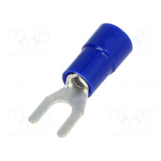 ΑΚΡΟΔΕΚΤΗΣ ΔΙΧΑΛΟ ΜΕ ΜΟΝΩΣΗ ΜΠΛΕ 3,2mm