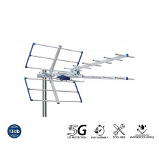 UHF ΚΕΡΑΙΑ ΤΥΠΟΥ V YAGI 15db 5G 21-48 UHF EDISION