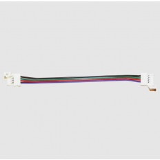 ΣΥΝΔΕΣΜΟΣ ΔΙΠΛΟΣ 4PIN ΓΙΑ ΤΑΙΝΙΑ RGB 5050 ΜΕ ΚΑΛΩΔΙΟ 10cm