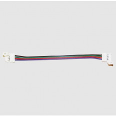 ΣΥΝΔΕΣΜΟΣ ΔΙΠΛΟΣ 4PIN ΓΙΑ ΤΑΙΝΙΑ RGB 5050 ΜΕ ΚΑΛΩΔΙΟ 10cm