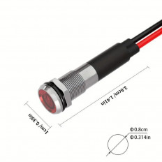 ΕΝΔΕΙΚΤΙΚΗ ΛΥΧΝΙΑ 220V AC ΜΕ ΚΑΛΩΔΙΟ Φ8mm