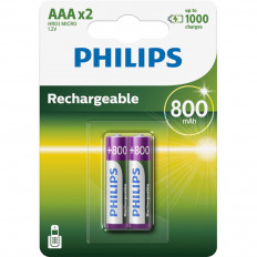 1.2V 800mAh AAΑ ΜΠΑΤΑΡΙΕΣ ΕΠΑΝΑΦΟΡΤΙΖΟΜΕΝΕΣ PHILIPS (ΣΕΤ 2 ΤΜΧ)