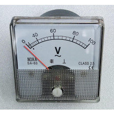 100V AC ΑΝΑΛΟΓΙΚΟ ΒΟΛΤΟΜΕΤΡΟ 60x60mm FC-60P