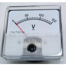 150V DC ΑΝΑΛΟΓΙΚΟ ΒΟΛΤΟΜΕΤΡΟ 60x60mm FC-60P
