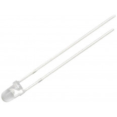 LED 3mm ΚΟΙΛΑ ΜΠΛΕ ΔΙΑΦΑΝΗ 500-750mcd