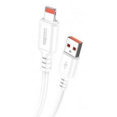 USB A - LIGHTNING ΚΑΛΩΔΙΟ 1m 3A 480Mbps 15W ΛΕΥΚΟ