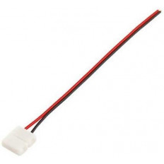 CONNECTOR 10mm ΜΕ ΚΑΛΩΔΙΟ ΜΕ ΕΛΕΥΘΕΡΑ ΑΚΡΑ ΓΙΑ ΣΥΝΔΕΣΗ ΜΟΝΟΧΩΡΜΗΣ ΤΑΙΝΙΑΣ LED 7.2 & 14.4 Watt