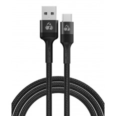 USB A - USB TYPE-C PD 60W ΚΑΛΩΔΙΟ 1m POWERTECH PTR-0128 ΜΑΥΡΟ