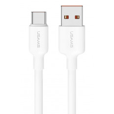 USB A - USB TYPE-C 3A ΚΑΛΩΔΙΟ PVC 1m USAMS SJ601 ΛΕΥΚΟ