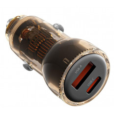 ΤΡΟΦΟΔΟΤΙΚΟ ΑΥΤΟΚΙΝΗΤΟΥ A30W+C30W/ΤΑΥΤΟΧΡΟΝΗ 60W XO-CC60ΜΑΥΡΟΣ