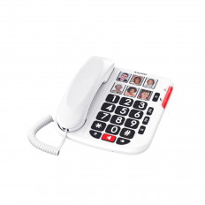 TMAX10+ EWE ΕΝΣΥΡΜΑΤΟ ΤΗΛΕΦΩΝΟ ΜΕ ΜΕΓΑΛΑ ΠΛΗΚΤΡΑ ALCATEL ΛΕΥΚΟ