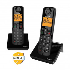 S280DUO ΑΣΥΡΜΑΤΟ ΤΗΛΕΦΩΝΟ ALCATEL ΜΑΥΡΟ