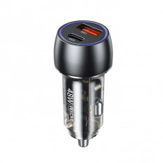 ΤΡΟΦΟΔΟΤΙΚΟ ΑΥΤΟΚΙΝΗΤΟΥ USB+PD 48W USB QC3.0A & TYPE-C WK WP-C53 ΜΑΥΡΟ