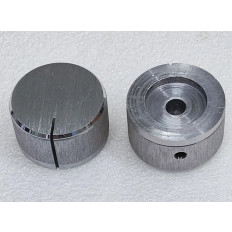 ΚΟΥΜΠΙ ΑΛΟΥΜΙΝΙΟΥ D6mm Φ32x18mm ΑΣΗΜΙ ΜΕ ΒΙΔΑ