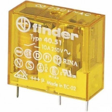 ΡΕΛΕ 12V AC 1 ΕΠΑΦΗΣ 10A FINDER 40.51.8.012