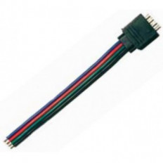 ΑΝΤΑΠΤΟΡΑΣ ΣΕ 4p ΑΡΣΕΝΙΚΑ ΓΙΑ RGB /5050 ΤΑΙΝΙΑ ΜΕ ΚΑΛΩΔΙΟ 10cm