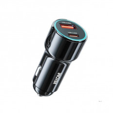 ΤΡΟΦΟΔΟΤΙΚΟ ΑΥΤΟΚΙΝΗΤΟΥ USB+PD 63W USB QC3.0A & TYPE-C WK WP-C49 ΜΑΥΡΟ