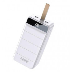 POWER BANK 60000mA PD20W+3xQC3.0 USB WEKOME ΛΕΥΚΟ WP-269