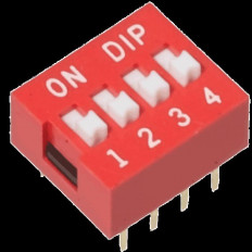 DIP SWITCH 4P STANDART  H΄ LOW PROFILE