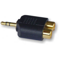 3.5mm STEREO ΑΡΣΕΝΙΚΟ - 2RCA ΘΗΛΥΚΟ ΑΝΤΑΠΤΟΡΑΣ ΕΠΙΧΡΥΣΟΣ