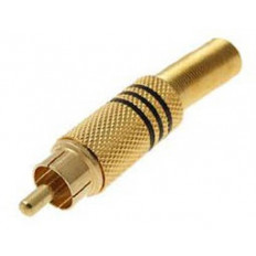 ΦΙΣ RCA ΑΡΣΕΝΙΚΟ 7mm ΕΠΙΧΡΥΣΟ ΜΑΥΡΟ