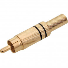 ΦΙΣ RCA ΑΡΣΕΝΙΚΟ 5mm EΠΙΧΡΥΣΟ ΜΑΥΡΟ