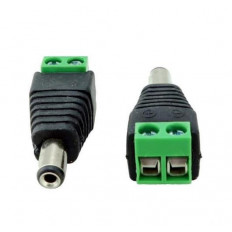 ΦΙΣ DC 5.5x2.1mm ΜΕ ΚΛΕΜΑ Ρ047