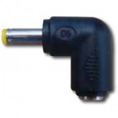 ΑΝΤΑΠΤΟΡΑΣ ΓΩΝΙΑΚΟΣ DC 5.5X1.7mm ΣΕ 2.1mm ΘΗΛΥΚΟ