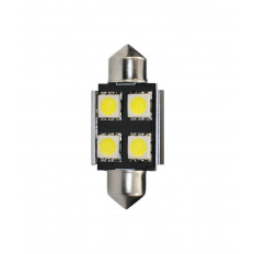 ΛΑΜΠΑ ΣΩΛΗΝΩΤΗ ΠΛΑΦΟΝΙΕΡΑΣ 12V 4 LED 36mm 2 ΣΕΙΡΕΣ CANBUS