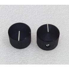 ΚΟΥΜΠΙ ΑΛΟΥΜΙΝΙΟΥ D6mm Φ20x14mm ΜΑΥΡΟ ΜΕ ΒΙΔΑ