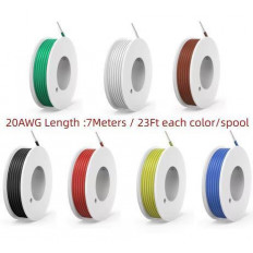 ΚΑΛΩΔΙΑ ΜΟΝΟΚΛΩΝΑ 20AWG/0.50mm2, 7 ΔΙΑΦΟΡΕΤΙΚΑ ΧΡΩΜΑΤΑ 8m