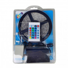 5m ΚΑΛΩΔIOΤΑΙΝΙΑ LED RGB ΑΔΙΑΒΡΟΧΗ 12V 3A ME REMOTE