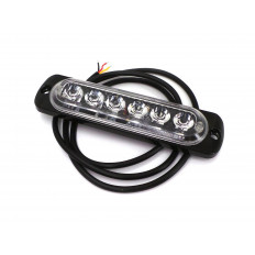 LED STROBE LIGHT 9~48V DC 3W ΜΕ 6 LED ΚΟΚΚΙΝΑ ART-3119 ROLINGER