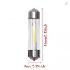 ΛΑΜΠΑ LED ΑΥΤΟΚΙΝΗΤΟΥ 12V ΣΩΛΗΝΩΤΗ FESTOON 31mm ΜΕ COB LED
