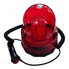 LED STROBΕ LIGHT & ΠΕΡΙΣΤΡΕΦΟΜΕΝΟΣ ΦΑΡΟΣ 12V DC ΜΕ ΜΑΓΝΗΤΙΚΗ ΒΑΣΗ ΚΟΚΚΙΝΟΣ