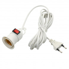 ΚΑΛΩΔΙΟ ΡΕΥΜΑΤΟΣ ΜΕ ΦΙΣ ΔΙΠΟΛΙΚΟ ΣΕ ΝΤΟΥΙ Ε27 ΚΑΙ ΔΙΑΚΟΠΤΗ