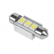 ΛΑΜΠΑ LED ΑYTOKINHTOY 12V ΣΩΛΗΝΩΤΗ FESTOON 36mm ΜΕ 3 LED SMD 5050 CANBUS