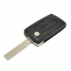 ΚΕΛΥΦΟΣ ΚΛΕΙΔΙΟΥ ΑΥΤΟΚΙΝΗΤΟΥ PEUGEOT 107 207 307 406 408 607  ΜΕ 2  ΚΟΥΜΠΙΑ ΚΑΙ ΑΝΑΔΙΠΛΟΥΜΕΝΗ ΛΕΠΙΔΑ HU83