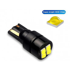 ΛΑΜΠΑ T10 12V ΜΕ 4 LED SMD 3030 ΜΑΥΡΗ