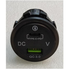 ΦΟΡΤΙΣΤΗΣ ΑΥΤΟΚΙΝΗΤΟΥ ΣΑΣΙ ME ΔΥΟ ΕΞΟΔΟΥΣ, ΒΟΛΤΟΜΕΤΡΟ & ΛΑΣΤΙΧΕΝΙΟ ΚΑΛΥΜΜΑ